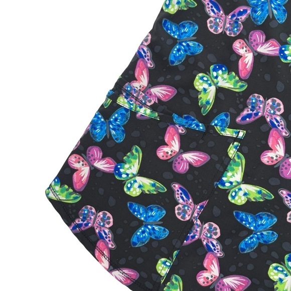 Scrubstar Women’s Size Medium Black Butterfly Scrub Top stretch NWT - Picture 4 of 10